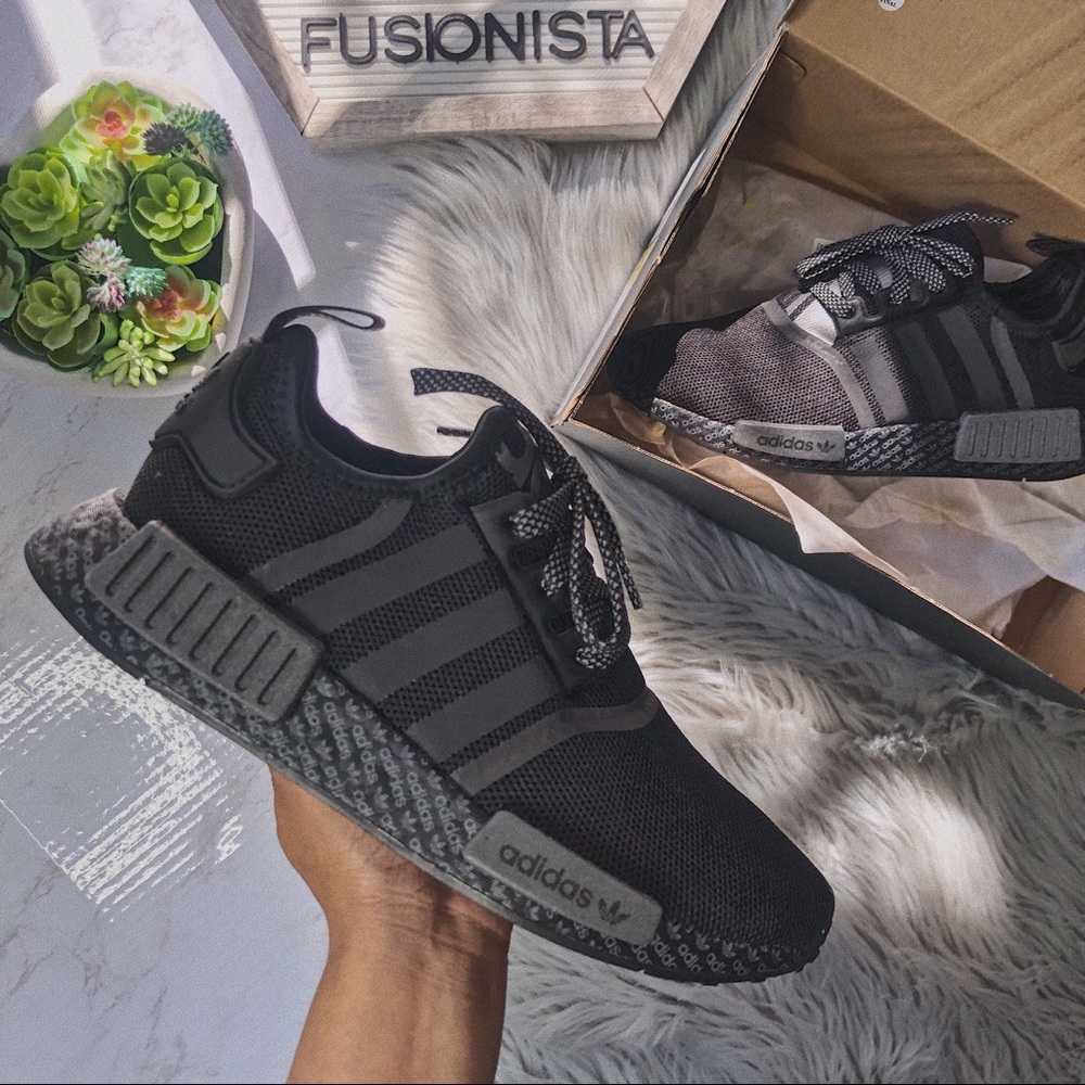 NWT 🍭 Rare Adidas NMD R1 Black Special Edition - Picture 2 of 8
